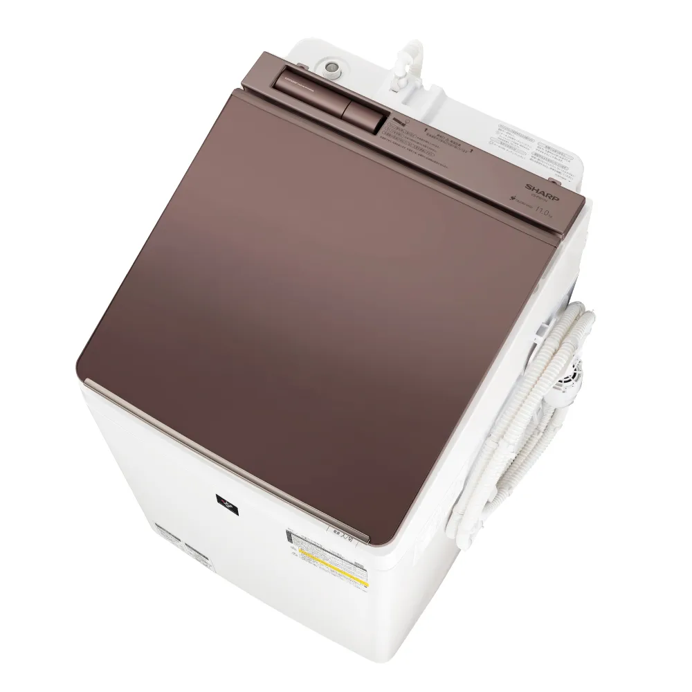 SHARP 洗濯機 ES-K11C-WR 11kg 穴なし槽 乾燥機能付き SHARP 洗濯機 ES-K11C-WR 11kg 穴なし槽 乾燥機能付き シャープ