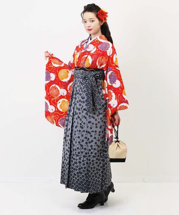 [レンタル] 【対応身長 157cm～165cm】卒業式 袴 レンタル フルセット 女性 袴セット-1042の宅配レンタル - 9