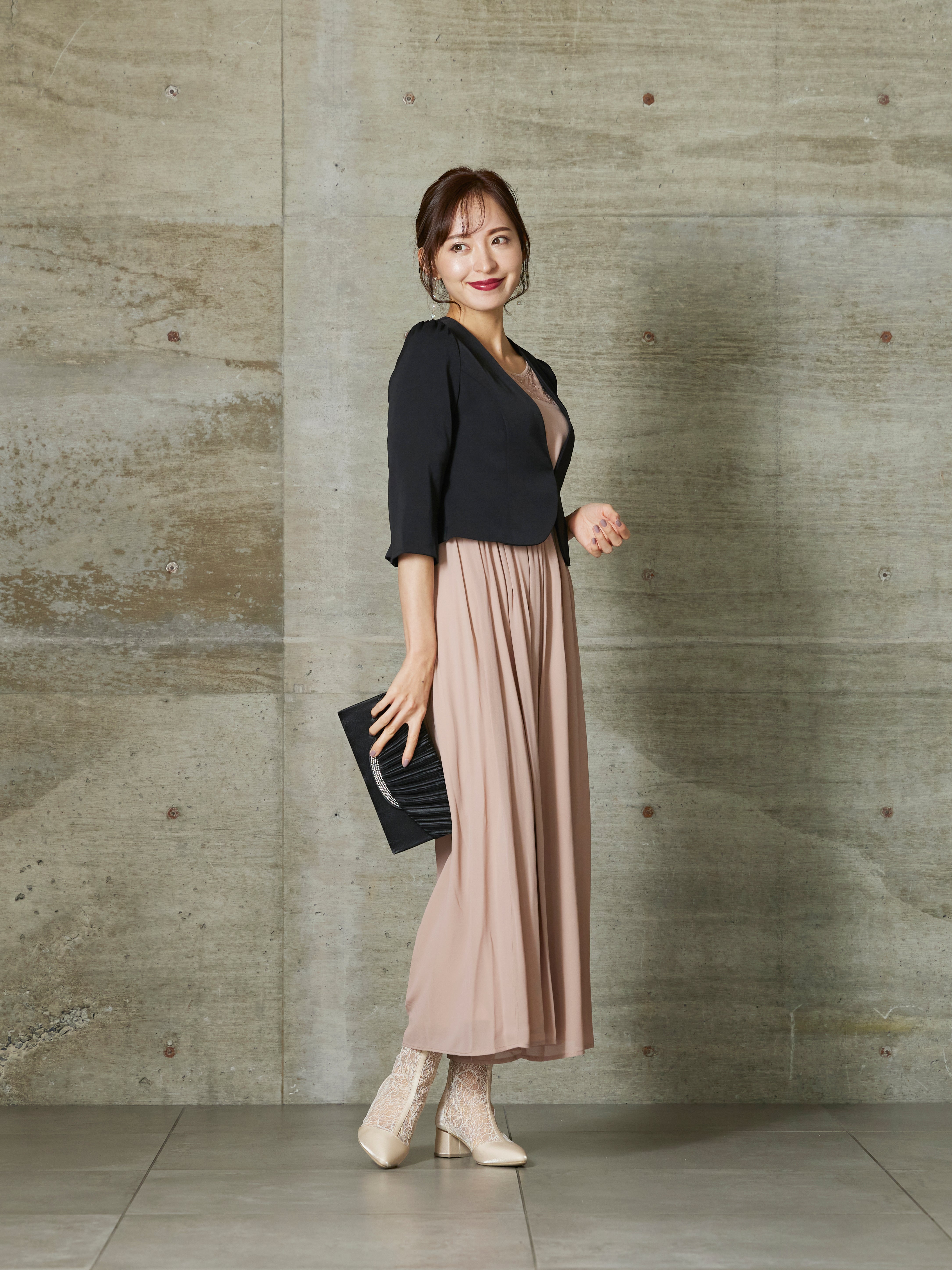 [レンタル] 【ジャケットのみ】BELINDA DE CAPRIS ペプラム ボレロジャケット ブラックの宅配レンタル - 4