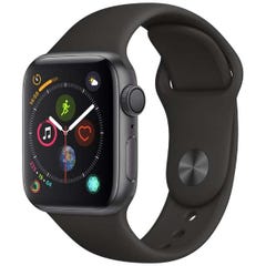 Apple Watch Series 4（GPSモデル）- 40mm スペースグレイアルミニウムケースとブラックスポーツバンド MU662J/A