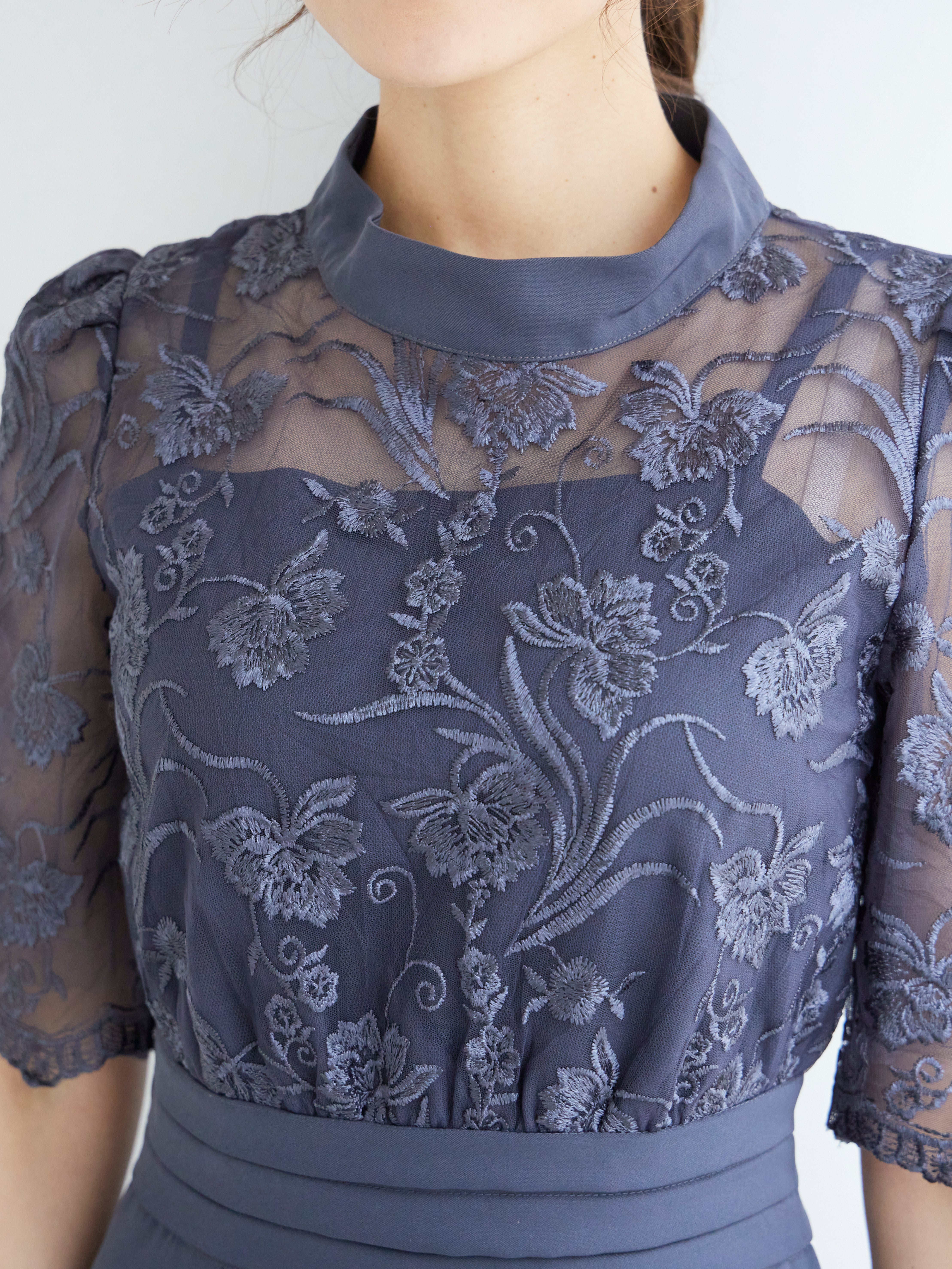 レンタル] BELINDA DE CAPRIS 刺繍レース オールインワン パンツドレス