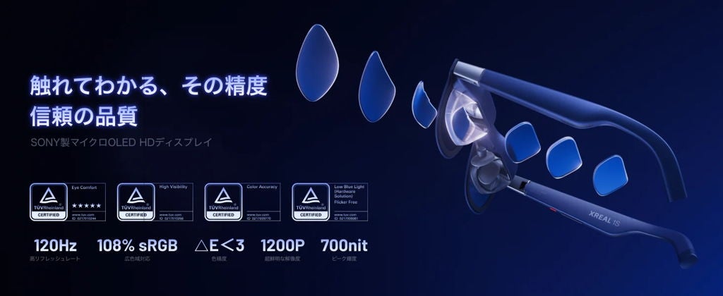 [レンタル] XREAL 1S スマートグラス - 6