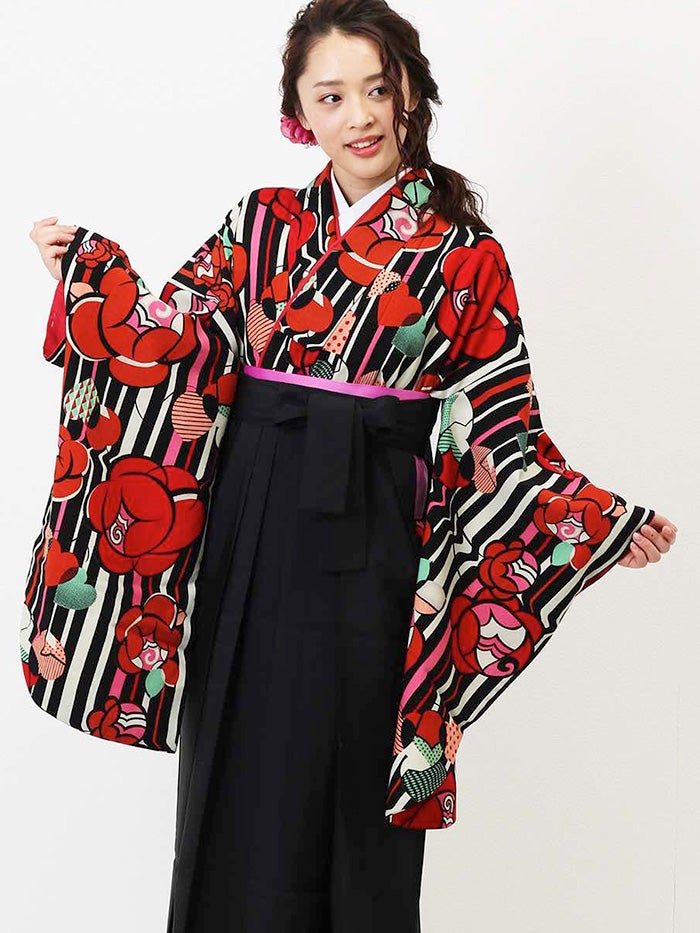 [レンタル] 【対応身長157cm～165cm】卒業式 袴 レンタル フルセット 女性 袴セット-1239の宅配レンタル - 8