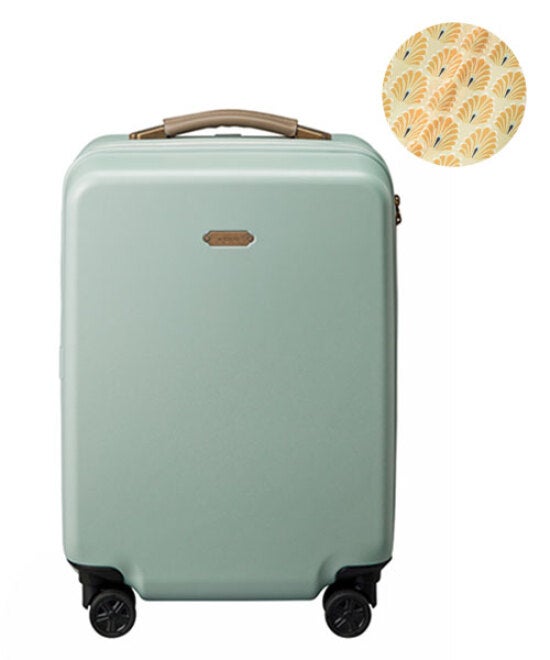 [レンタル] [1-3泊向けサイズ]ブルーノ MILESTO UTILITY 37L ハードキャリーケース キャビンサイズ ストッパー付 スーツケース ペールグリーン