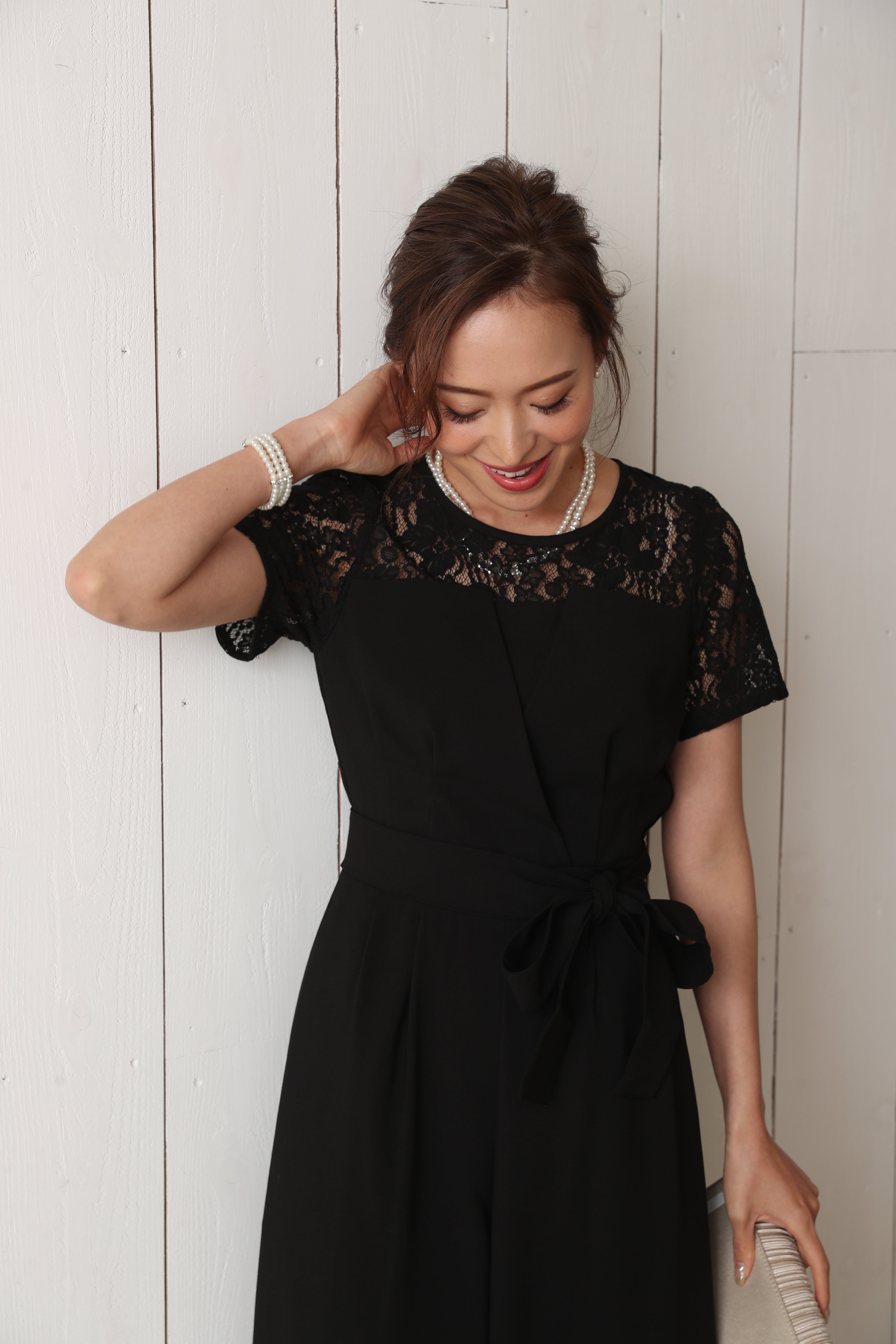 [レンタル] BELINDA DE CAPRIS 袖付きタックテーパード オールインワン パンツドレス ブラックの宅配レンタル - 26