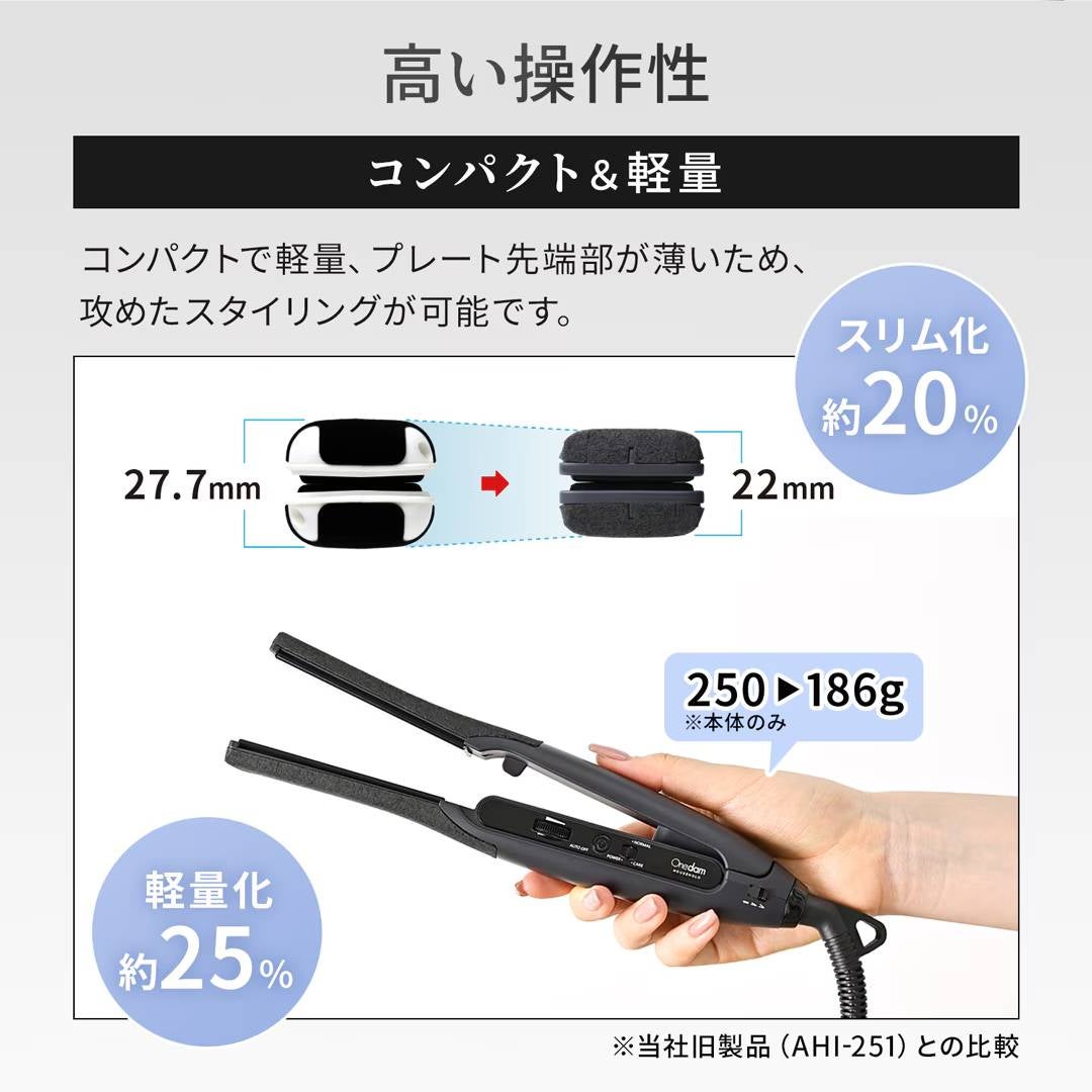 [レンタル] ワンダム シルキーブラックヘアアイロン The PREMIUM AHI-253C - 9