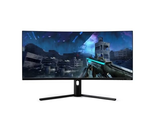 美品✨ ゲーミングモニターアイリスオーヤマ LUCA ILD-ACW34WQHD レンタル] アイリスオーヤマ LUCA ウルトラワイドモニター 34型 ILD