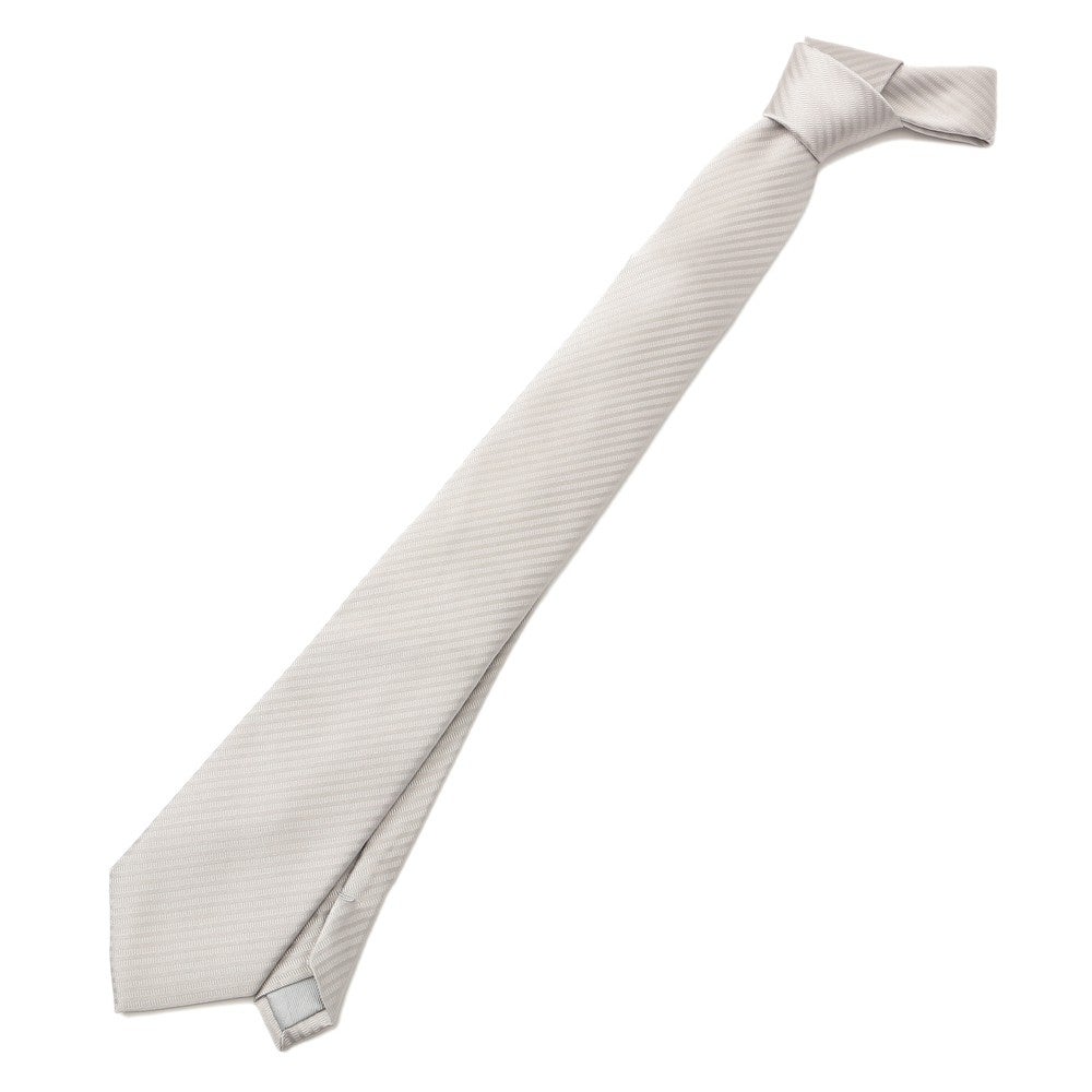 [レンタル] メンズネクタイ シルク シルバー ストライプの宅配レンタル - 3