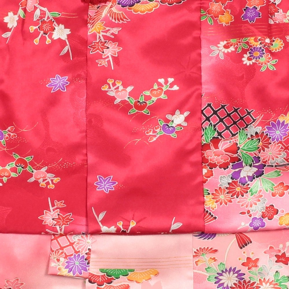 [レンタル] 七五三/節句 被布セット 3歳女の子 濃淡柄 鶴の宅配レンタル - 2