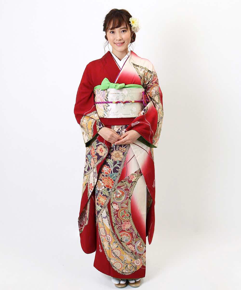 [レンタル] 【対応身長155-170cm】レンタル振袖フルセット-855の宅配レンタル - 14