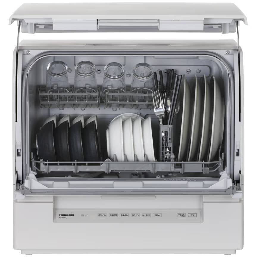 [レンタル] 【長期利用向け】 [～食器24点]パナソニック 食器洗い乾燥機 NP-TSK2 分岐水栓対応 2～4人分 ホワイト - 8