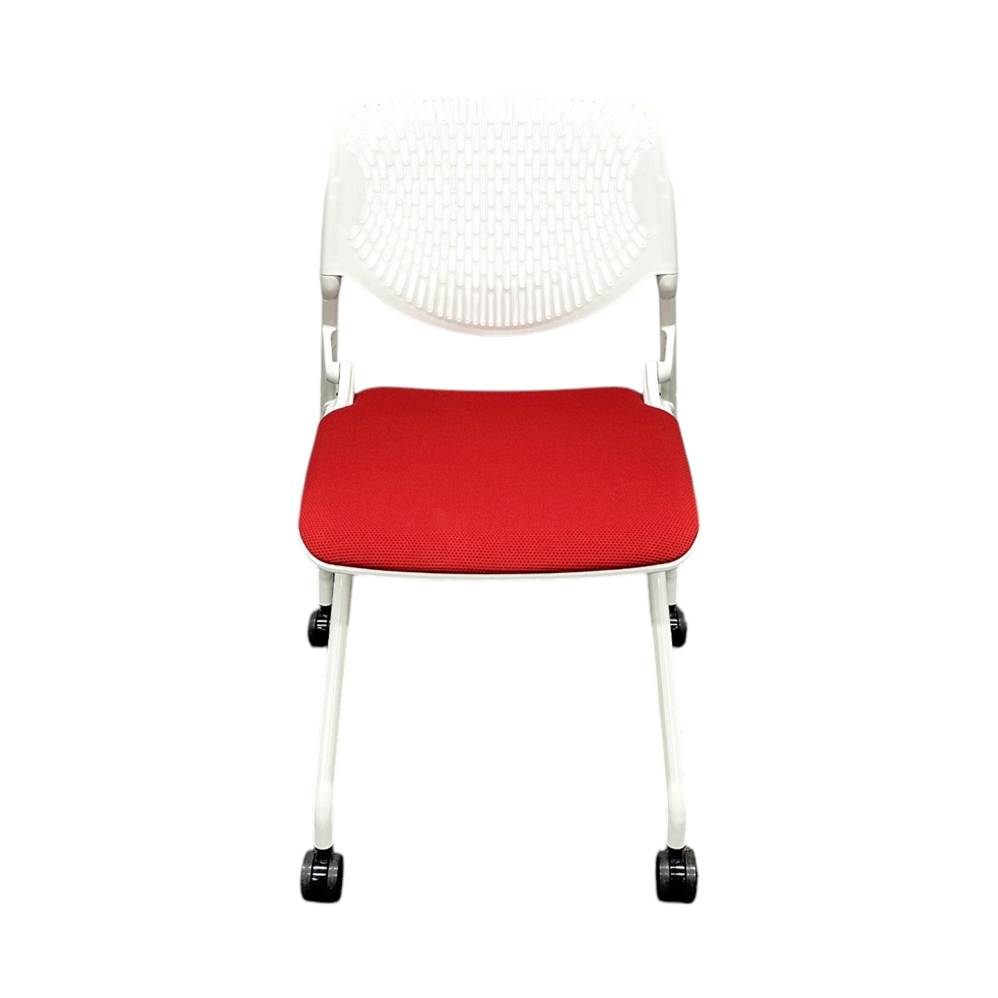 [レンタル] オカムラ ミーティングチェア ルナ 2個セット レッド