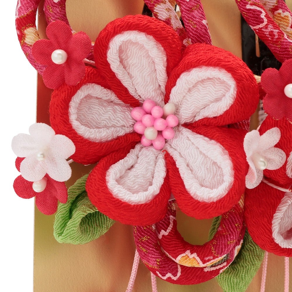[レンタル] 七五三/節句 和装髪飾り 花かんざし (ピンク / パープル)の宅配レンタル - 7