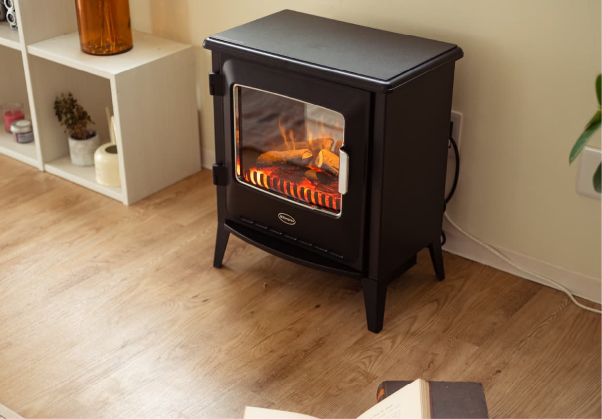 [レンタル] DIMPLEX(ディンプレックス) オプティフレーム ディンキーストーブ KDNK12 電気暖炉 電気ファンヒーター (暖房目安 3～8畳) - 10