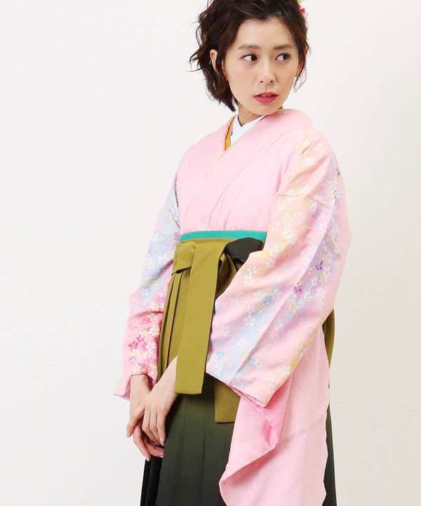 [レンタル] 【対応身長 150cm～157cm】卒業式 袴 レンタル フルセット 女性 袴セット-797