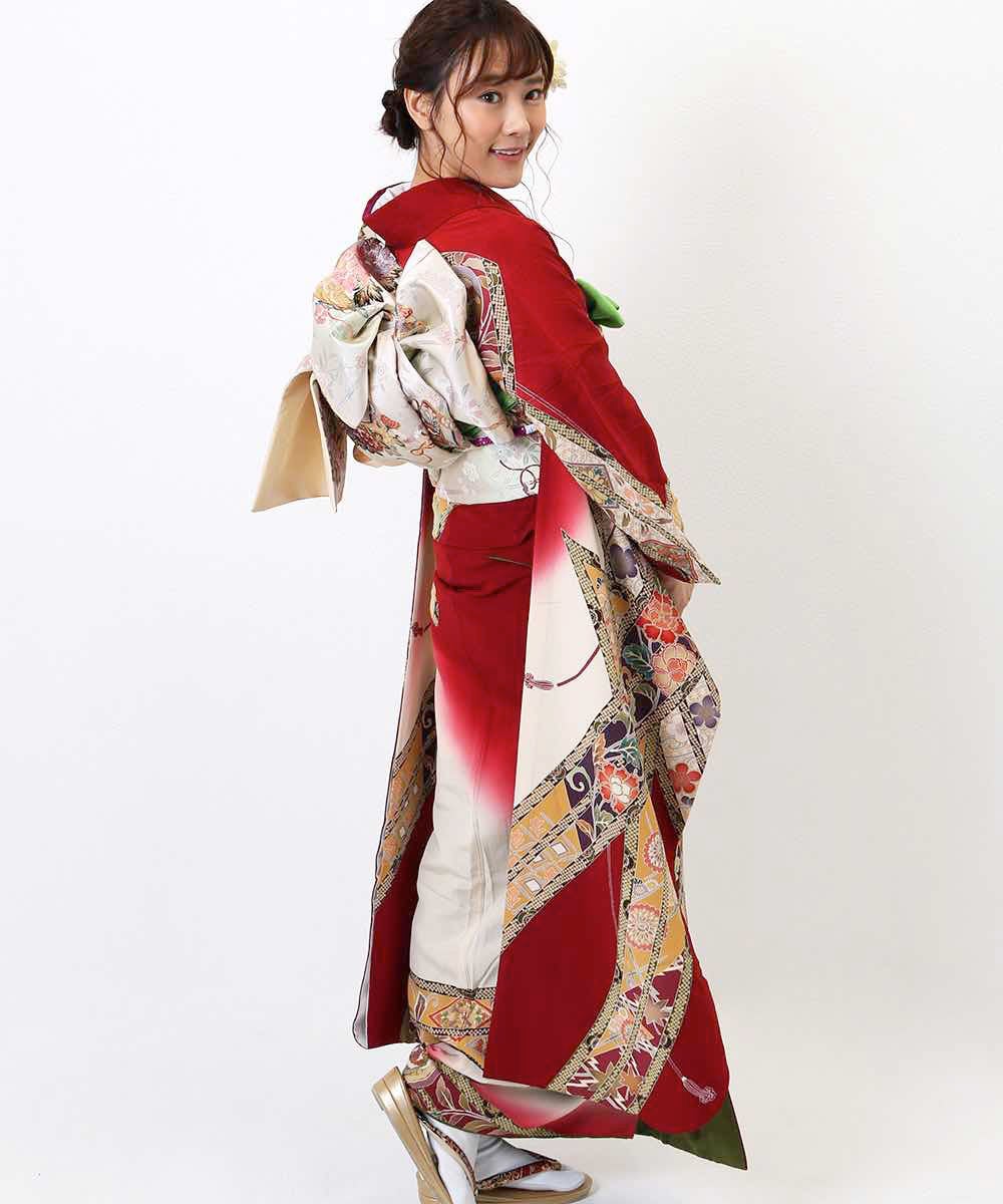 [レンタル] 【対応身長155-170cm】レンタル振袖フルセット-855の宅配レンタル - 11