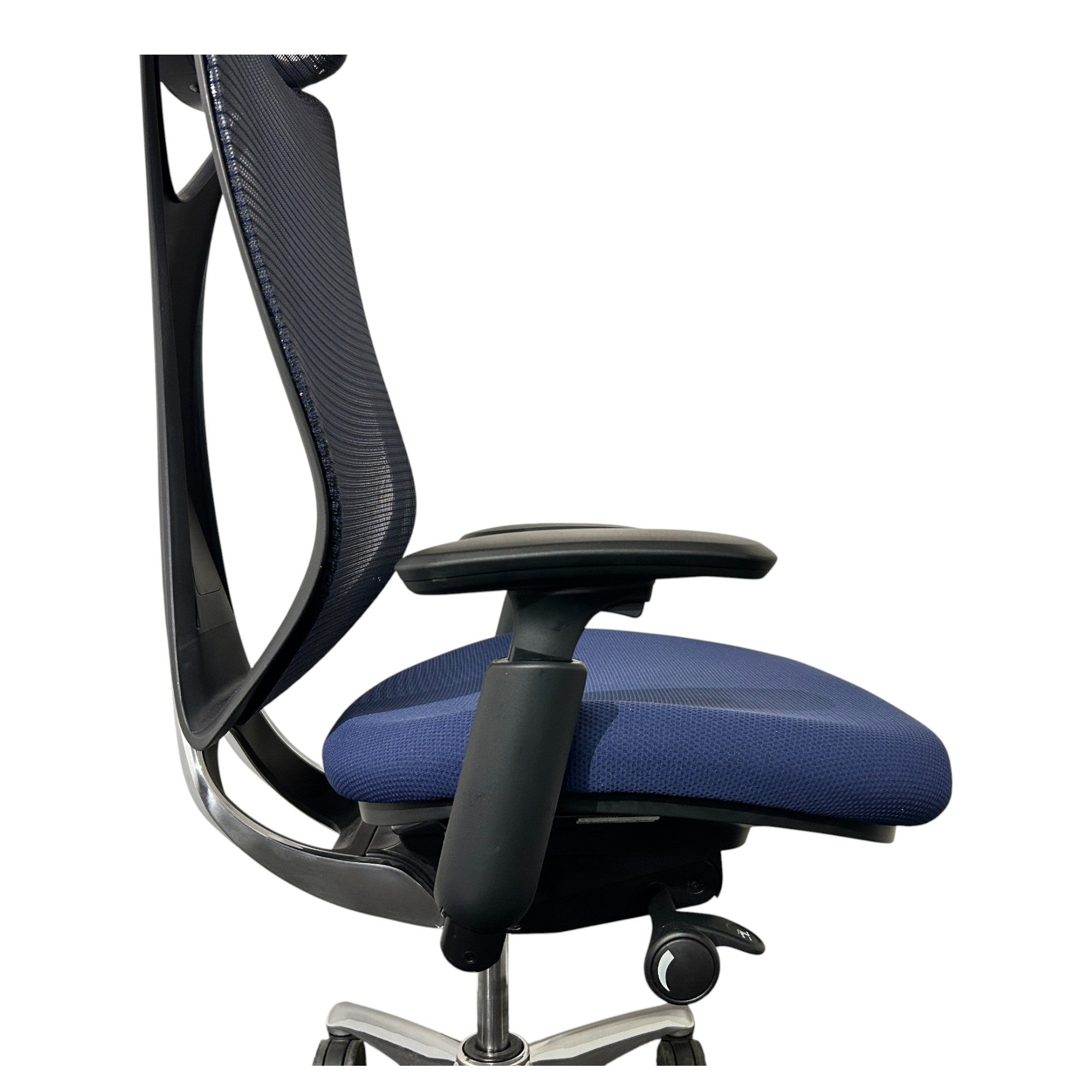 [レンタル] オカムラ サブリナ エクストラハイバック 可動肘 ダークブルー ブラック ポリッシュ C855BR-FSZ4 オフィスチェア - 9