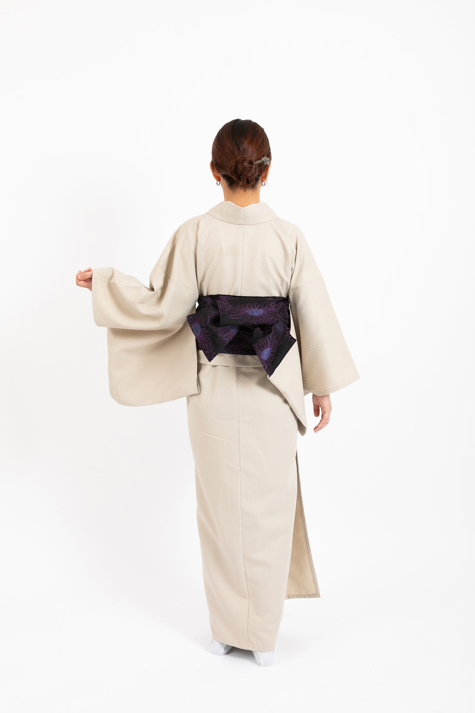 [レンタル] 花襲(はながさね) かんたん着物 YOUR 地紋(ベージュ)の宅配レンタル - 4