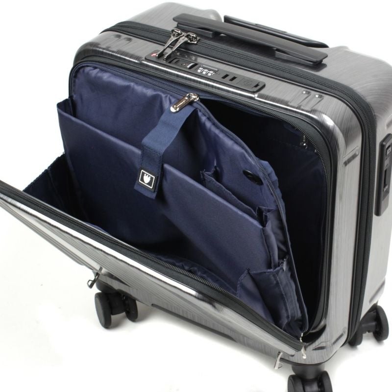 [レンタル] [1-3泊向けサイズ]BERMAS INTER CITY No.60523 33L ハードスーツケース ブラックヘアラインの宅配レンタル - 3