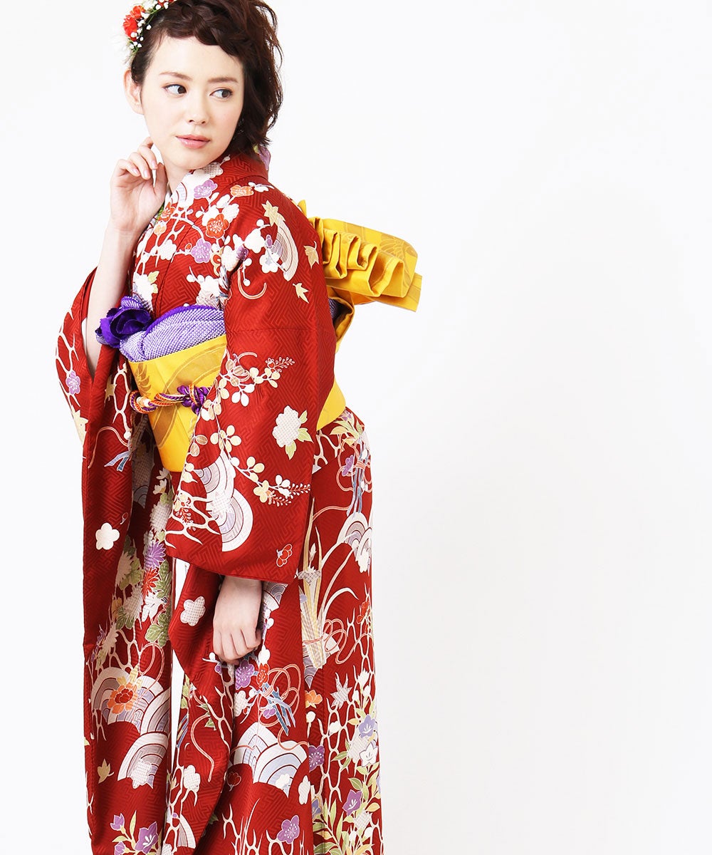 [レンタル] 【対応身長155-170cm】レンタル振袖フルセット-114の宅配レンタル - 9