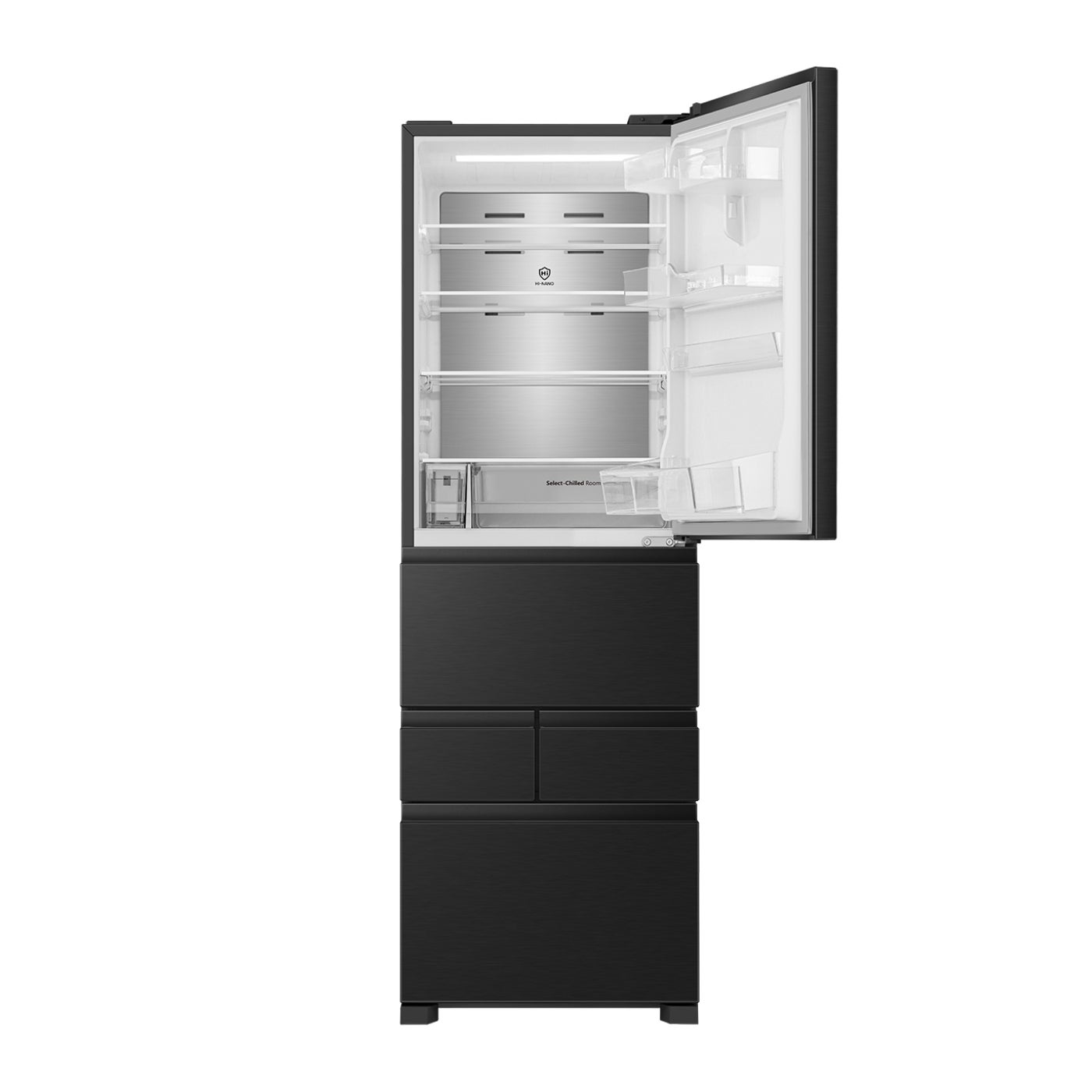 [レンタル] [450L][ファミリー向け][右開き]Hisense (ハイセンス) HR-DCH450K 冷凍冷蔵庫 - 5