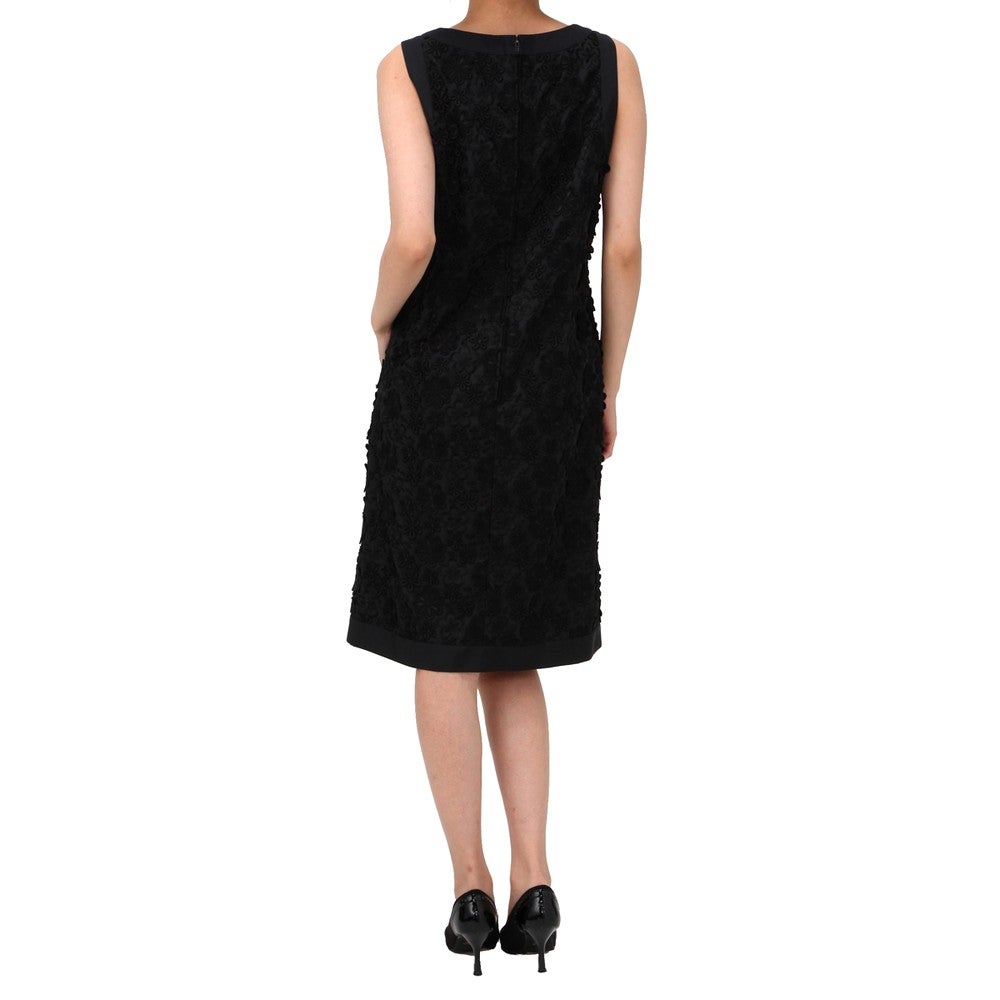 [レンタル] ハロッズ セレモニースーツ3点セット(ジャケット+ミディアムワンピース+コサージュ) ブラックの宅配レンタル - 4