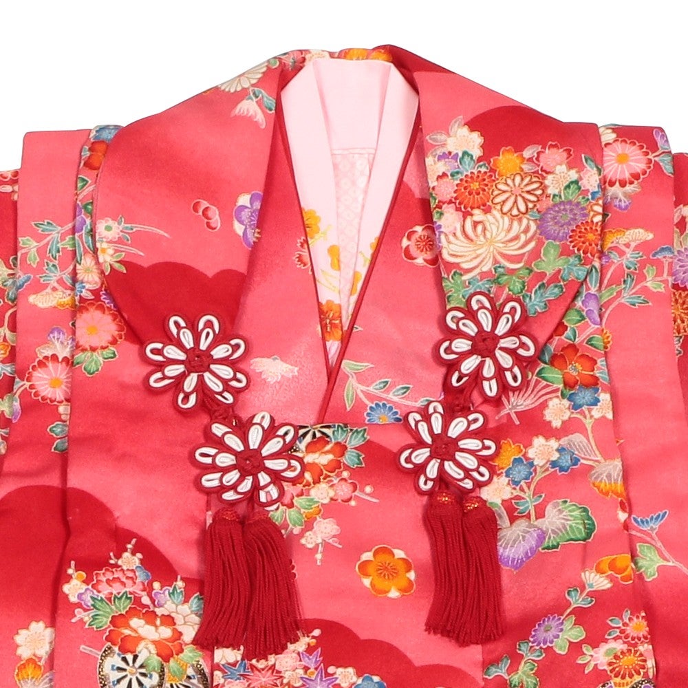 七五三/節句 被布セット 3歳女の子 扇 花車