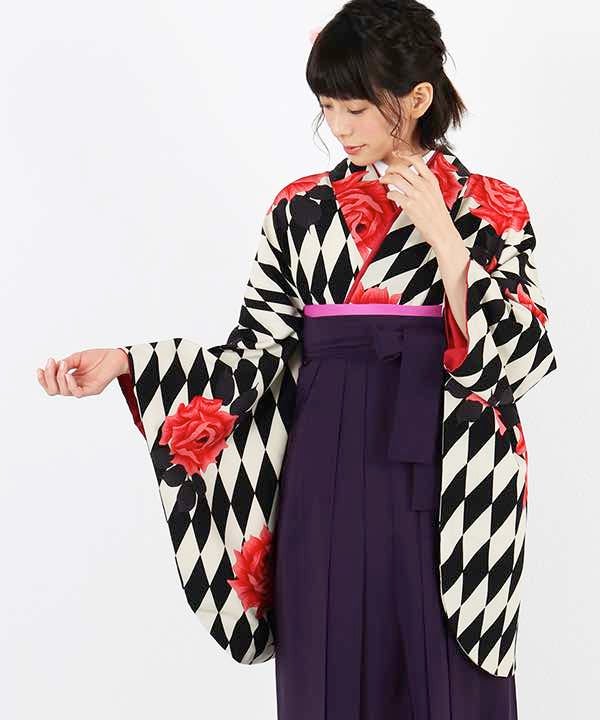 [レンタル] 【対応身長 157cm～165cm】卒業式 袴 レンタル フルセット 女性 袴セット-1434の宅配レンタル - 5
