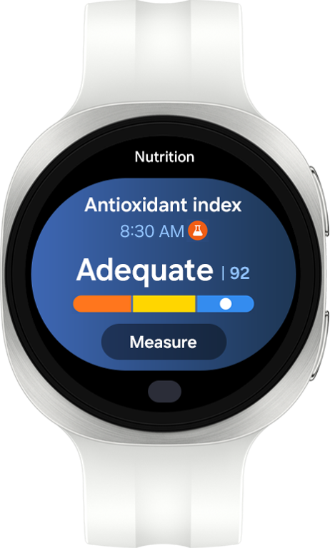 サムスン(Samsung) Galaxy Watch9 (Bluetooth, 44 mm) 抗酸化指数 栄養測定 画面 - 32