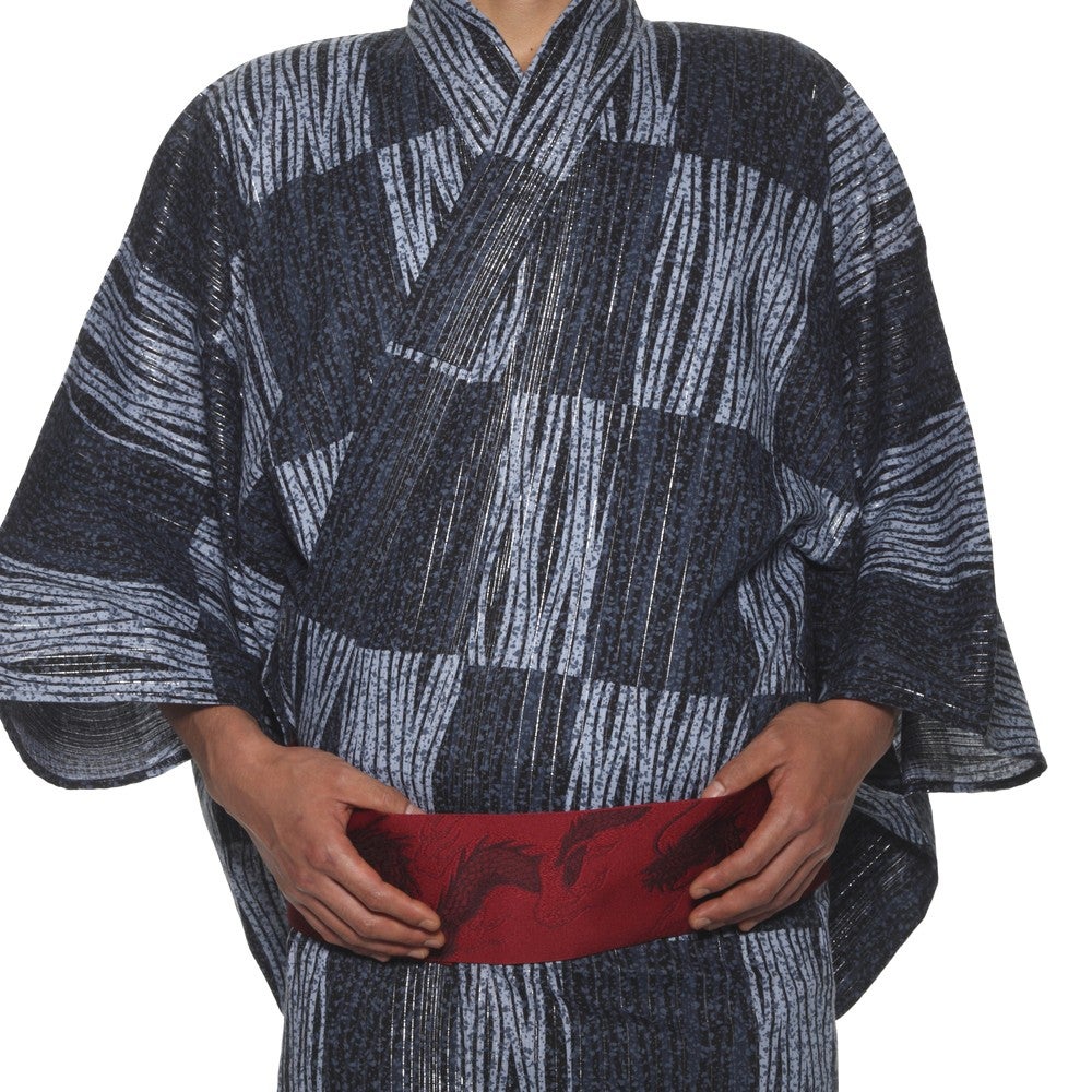 [レンタル] リョウコ・キクチ(R.KIKUCHI) メンズ浴衣 フルセット 市松 身長目安175cmの宅配レンタル - 5