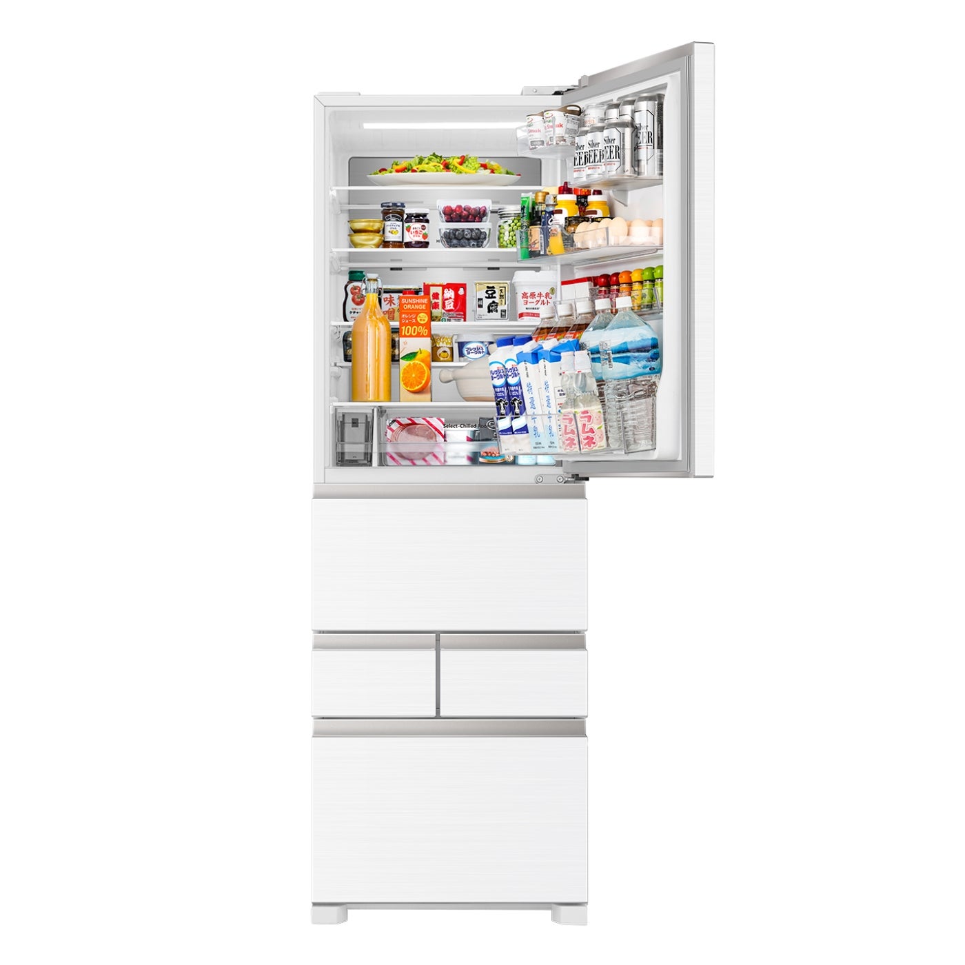 [レンタル] [450L][ファミリー向け][右開き]Hisense (ハイセンス) HR-DC450K 冷凍冷蔵庫 - 6