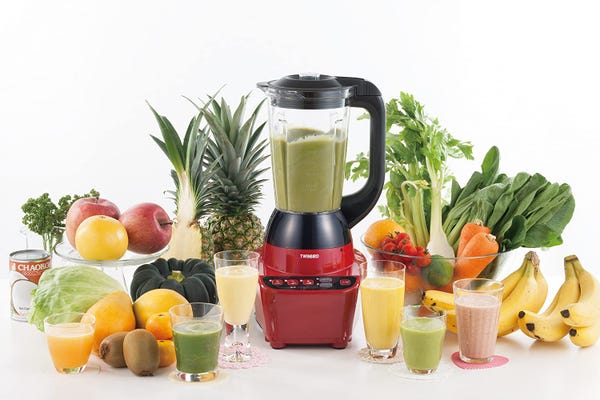 [レンタル] ツインバード パワフルミキサー レッド KC-4859R - 2