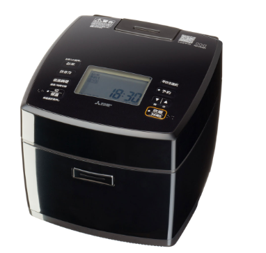 [レンタル] [5.5合炊き] 三菱電機 備長炭 炭炊釜 NJ-VS10H 炊飯器 黒曜