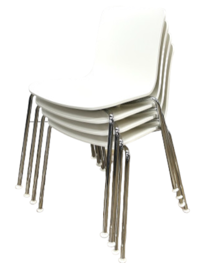 [レンタル] Vitra HAL Tube ホワイト ロビーチェア 4個セット - 6