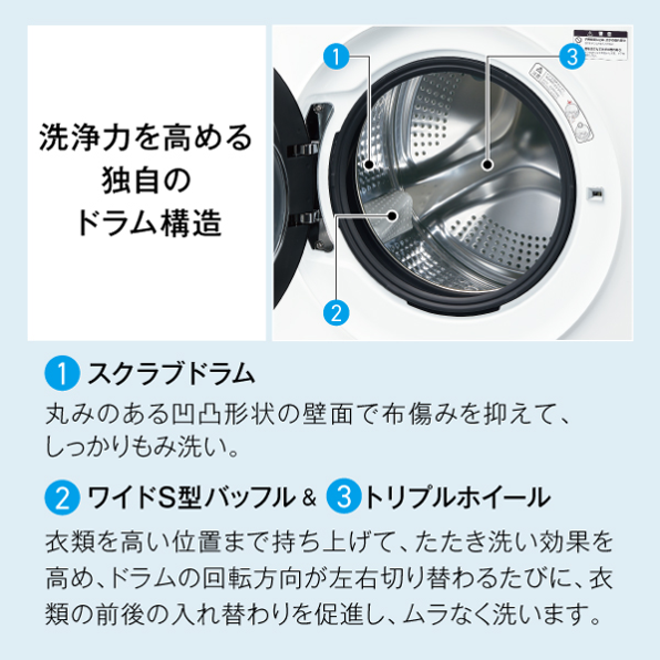 レンタル] アクア 【右開き】AQW-SD8A-R ドラム式洗濯乾燥機 洗濯8kg