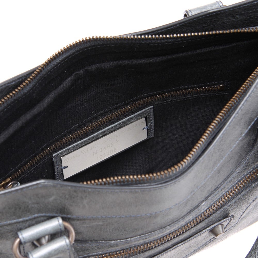 [レンタル] レディース バレンシアガ ファースト CLASSIC FIRST レザー ハンドバッグ - 4