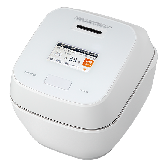 [レンタル] [5.5合炊き] 東芝 炎匠炊き RC-10ZWV 真空圧力IH 炊飯器 グランホワイト