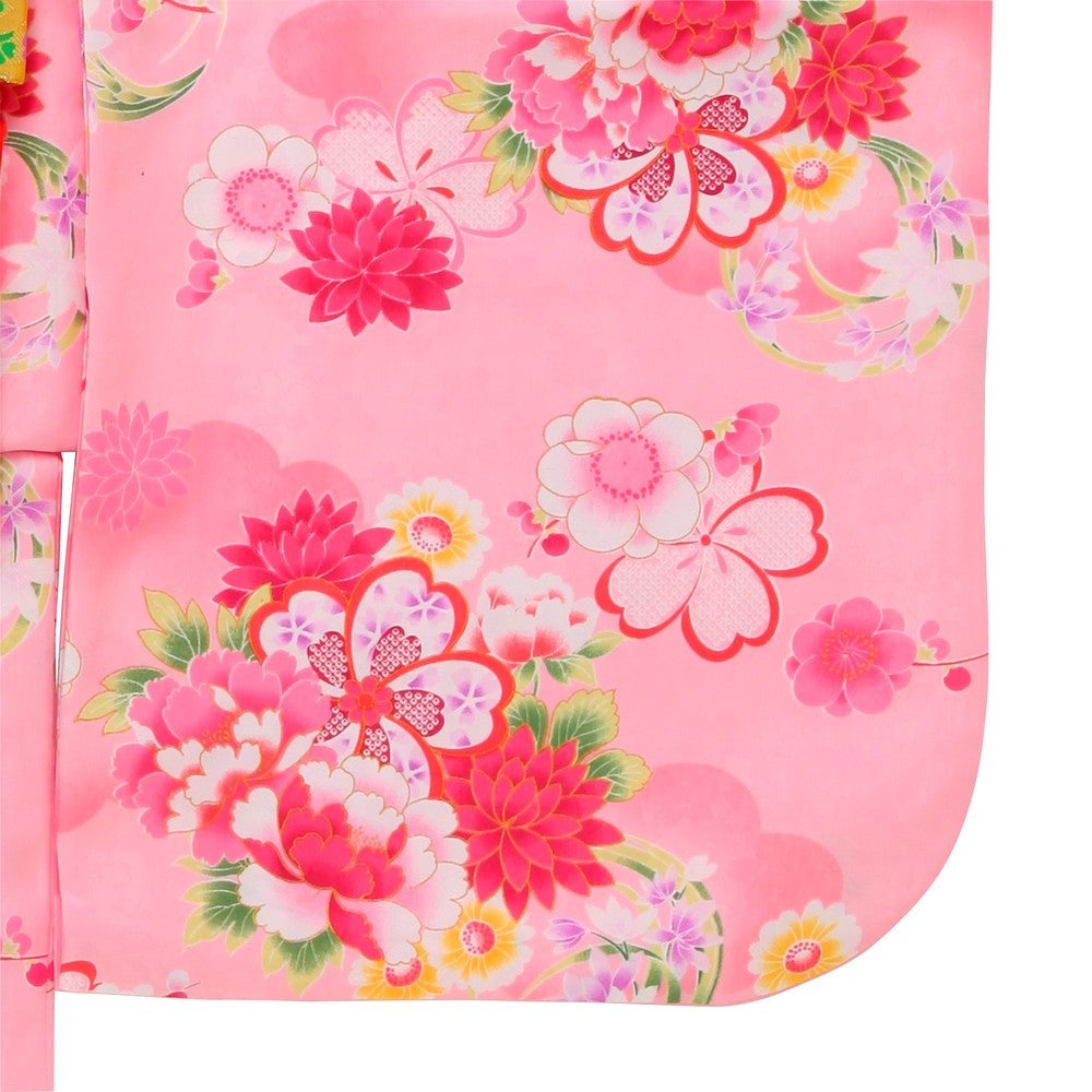 [レンタル] 七五三/節句 着物セット 7歳女の子 可憐な牡丹柄の宅配レンタル - 2