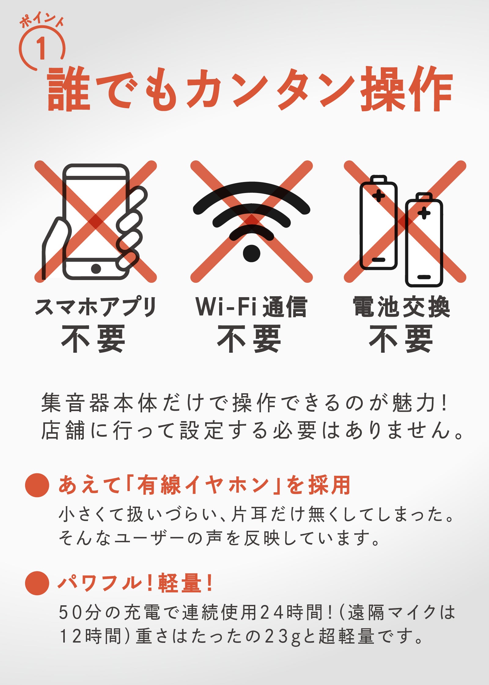 [レンタル] Trihear Trihear Convo(トライヒア コンボ) 遠隔マイク付き集音器 - 3