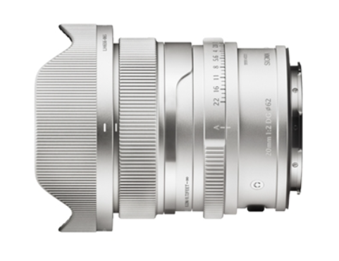 [レンタル] シグマ 20mm F2 DG Contemporary 単焦点レンズ (Lマウント用) シルバー