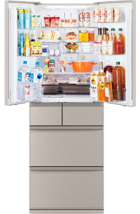 [レンタル] [547L][ファミリー向け][観音開き]三菱電機 中だけひろびろ大容量 冷凍冷蔵庫 MR-WZ55K - 3