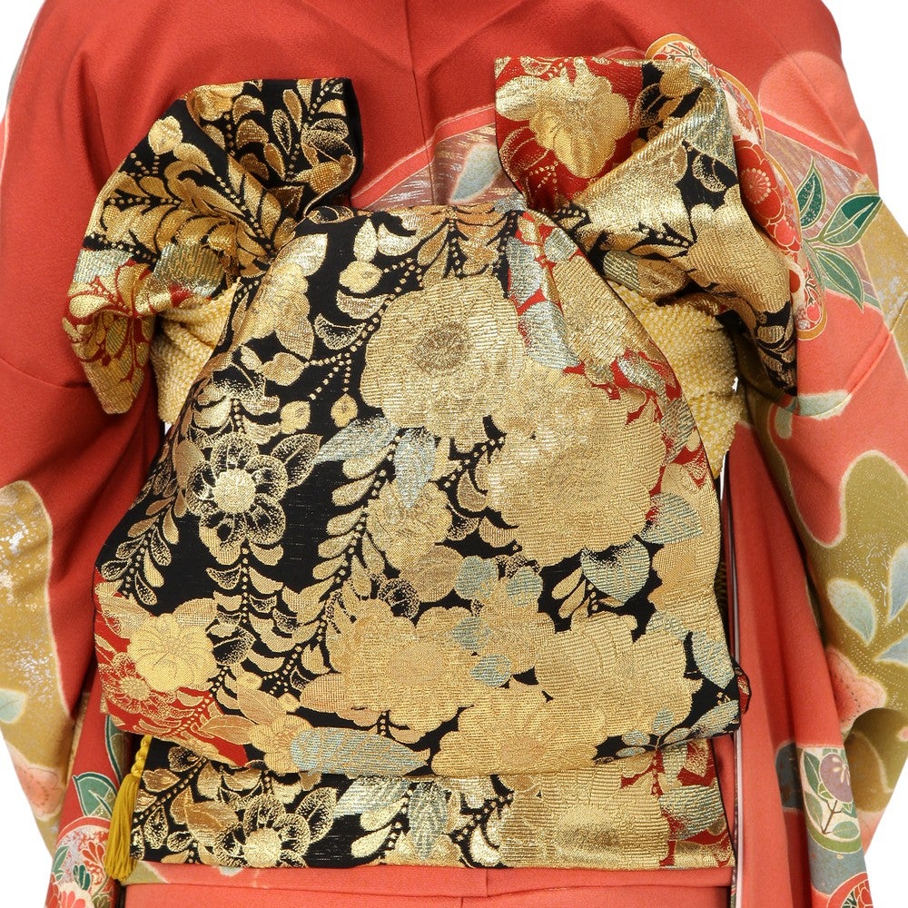 [レンタル] 振袖 花柄 Mサイズ(レッド) / Lサイズ(ブラック)の宅配レンタル - 11