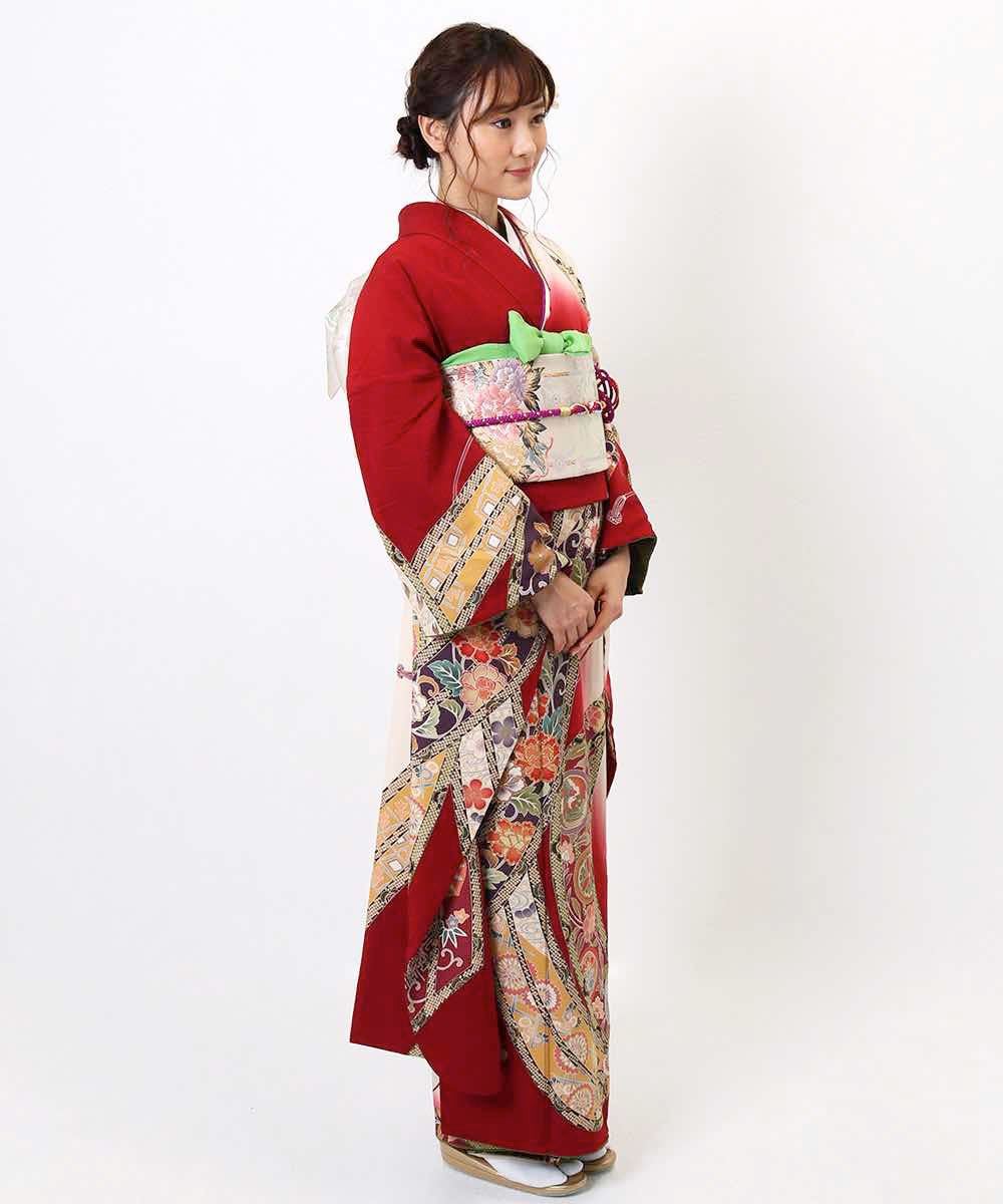 [レンタル] 【対応身長155-170cm】レンタル振袖フルセット-855の宅配レンタル - 13