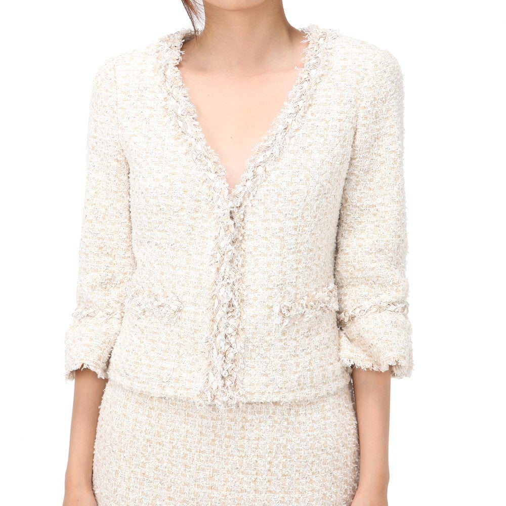 [レンタル] ルネ セレモニースーツ2点セット(ジャケット+スカート) ベージュ / ブルー / グレー / ホワイト / オレンジ / ネイビー / ピンクの宅配レンタル - 3