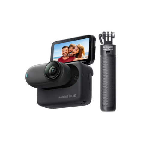 Insta360 GO 3S 64GB アクションカメラ + ミニ見えない自撮り棒＋三脚 ブラック