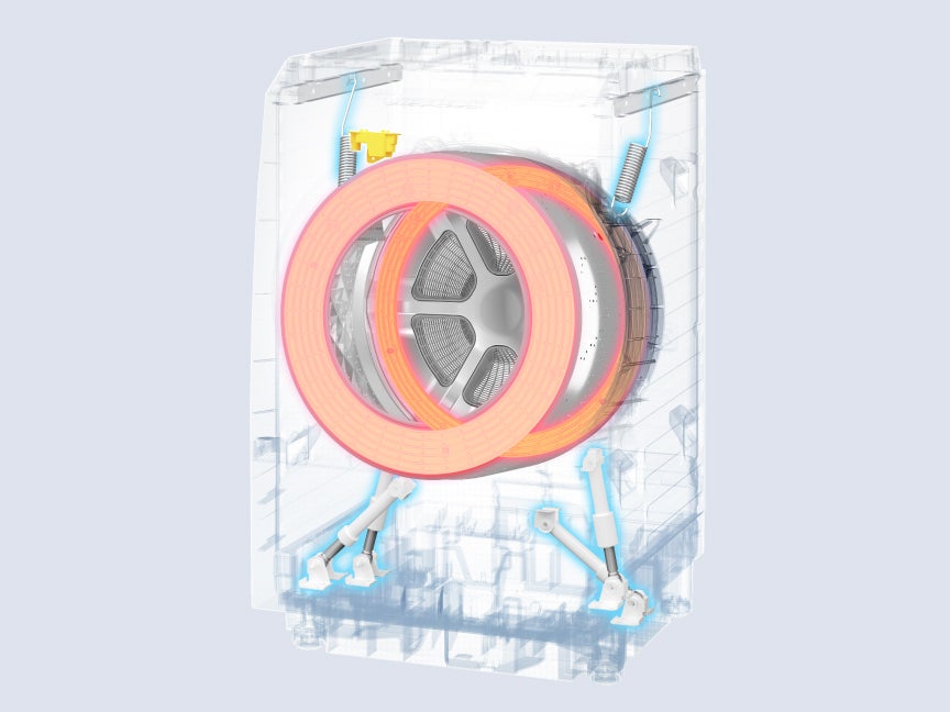 [レンタル] パナソニック 【左開き】洗濯12kg/乾燥6kg NA-LX127EL ななめドラム式洗濯乾燥機 マットホワイト - 10