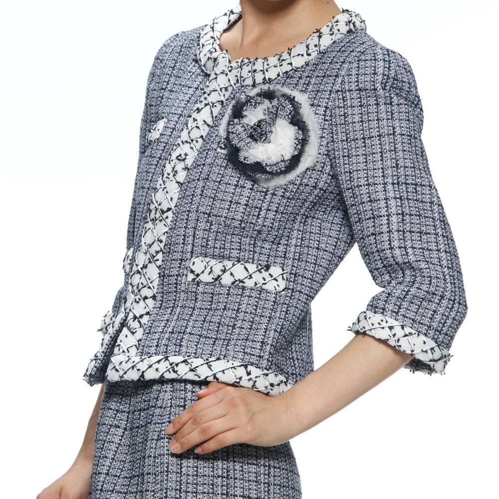 [レンタル] ルネ セレモニースーツ2点セット(ジャケット+スカート) ベージュ / ブルー / グレー / ホワイト / オレンジ / ネイビー / ピンクの宅配レンタル - 34