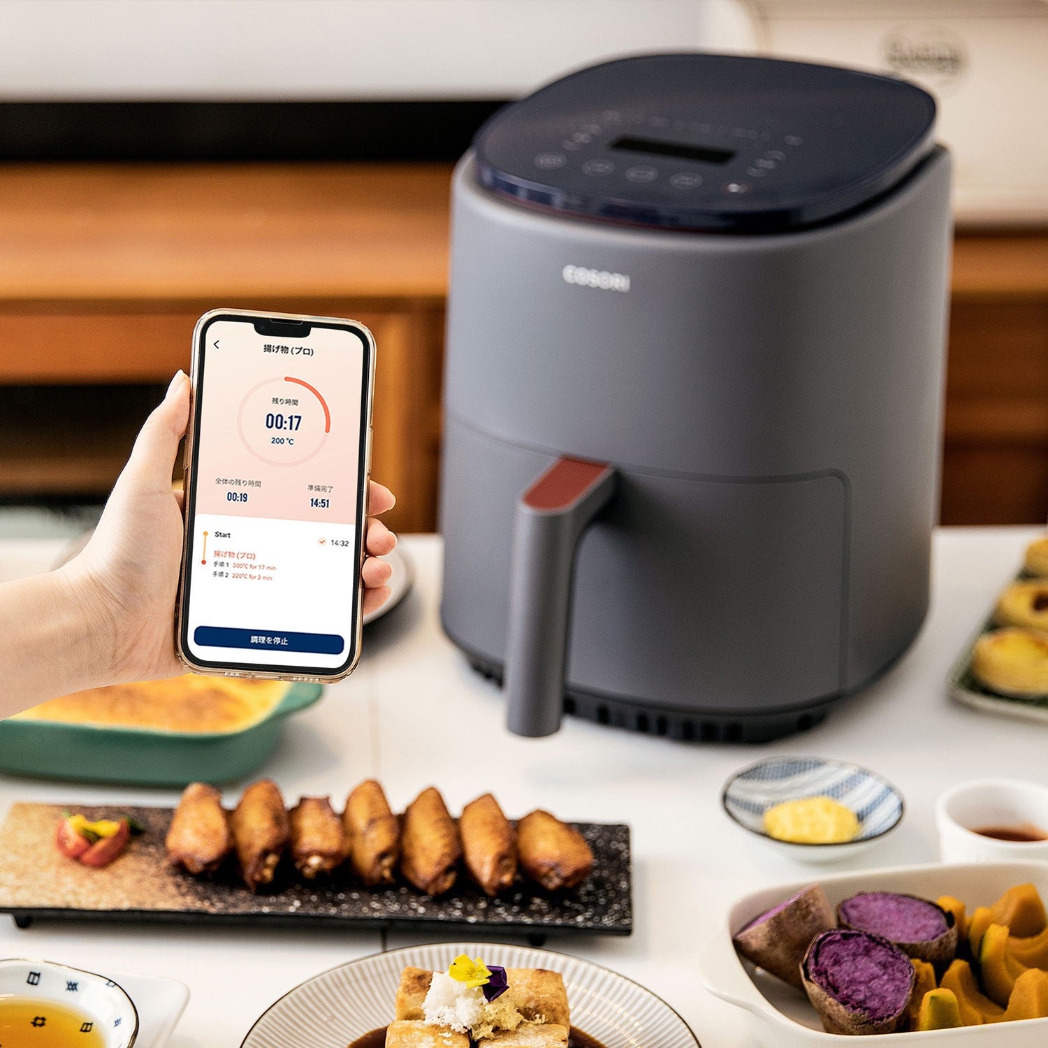 [レンタル] Vesync(ウィーシンク) COSORI コソリ LITE 3.8L ノンフライヤー グレー - 5