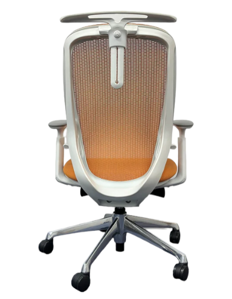 [レンタル] オカムラ Sylphy(シルフィー) ハイバック メッシュタイプ 可動肘 ナイロン双輪キャスター C686BW-FMR8 オフィスチェア ※1都3県のみ対応 - 4