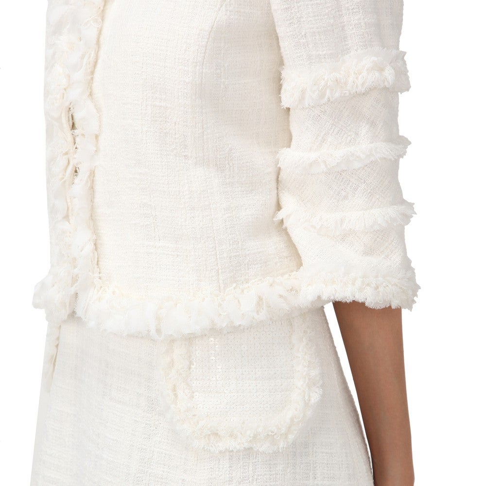 [レンタル] トゥービーシック セレモニースーツ2点セット(ジャケット+ワンピース) ホワイト / ベージュの宅配レンタル - 5